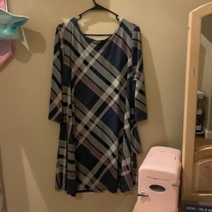 A plaid tunic to wear with leggings